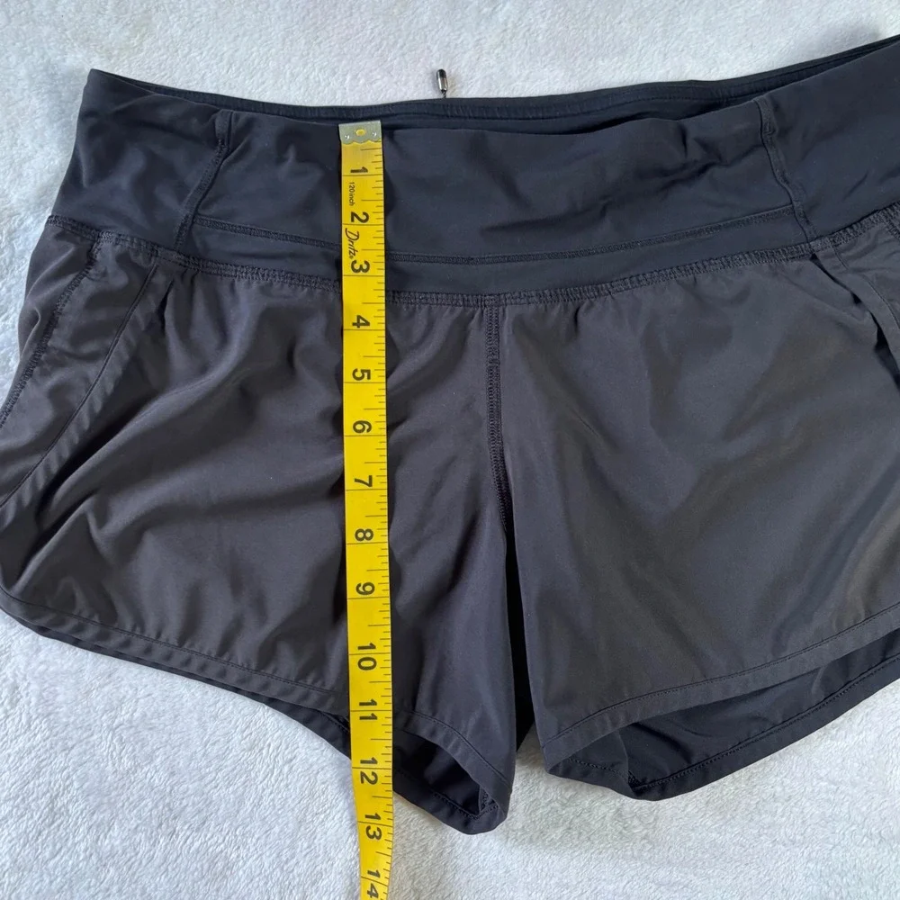 Lululemon Speed Up Low-Rise Lined Running Shorts Black Size 8